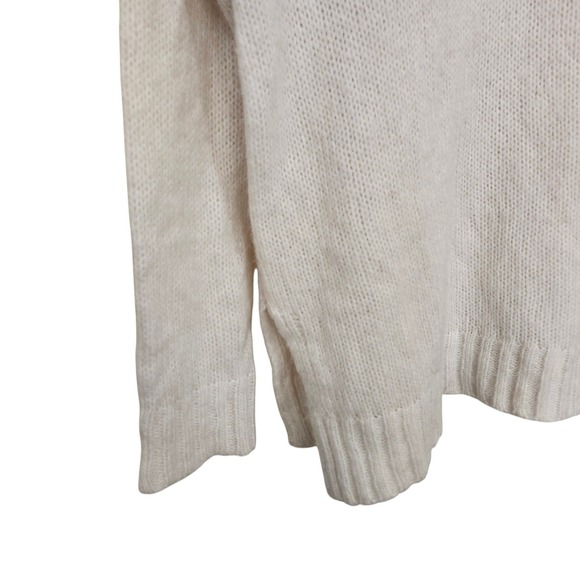 Aerie Fair Isle Turtleneck Sweater Red Cream Pink Soft‎ Oversized Slouchy Medium - Picture 5 of 12